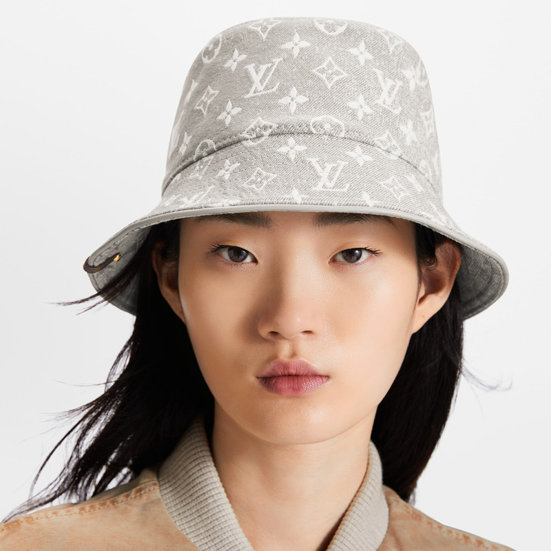 Louis Vuitton Monogram Jacquard Denim Bucket Hat outlook