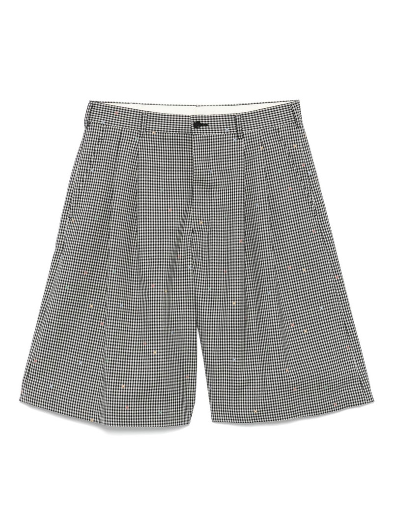 plaid tailored shorts 1