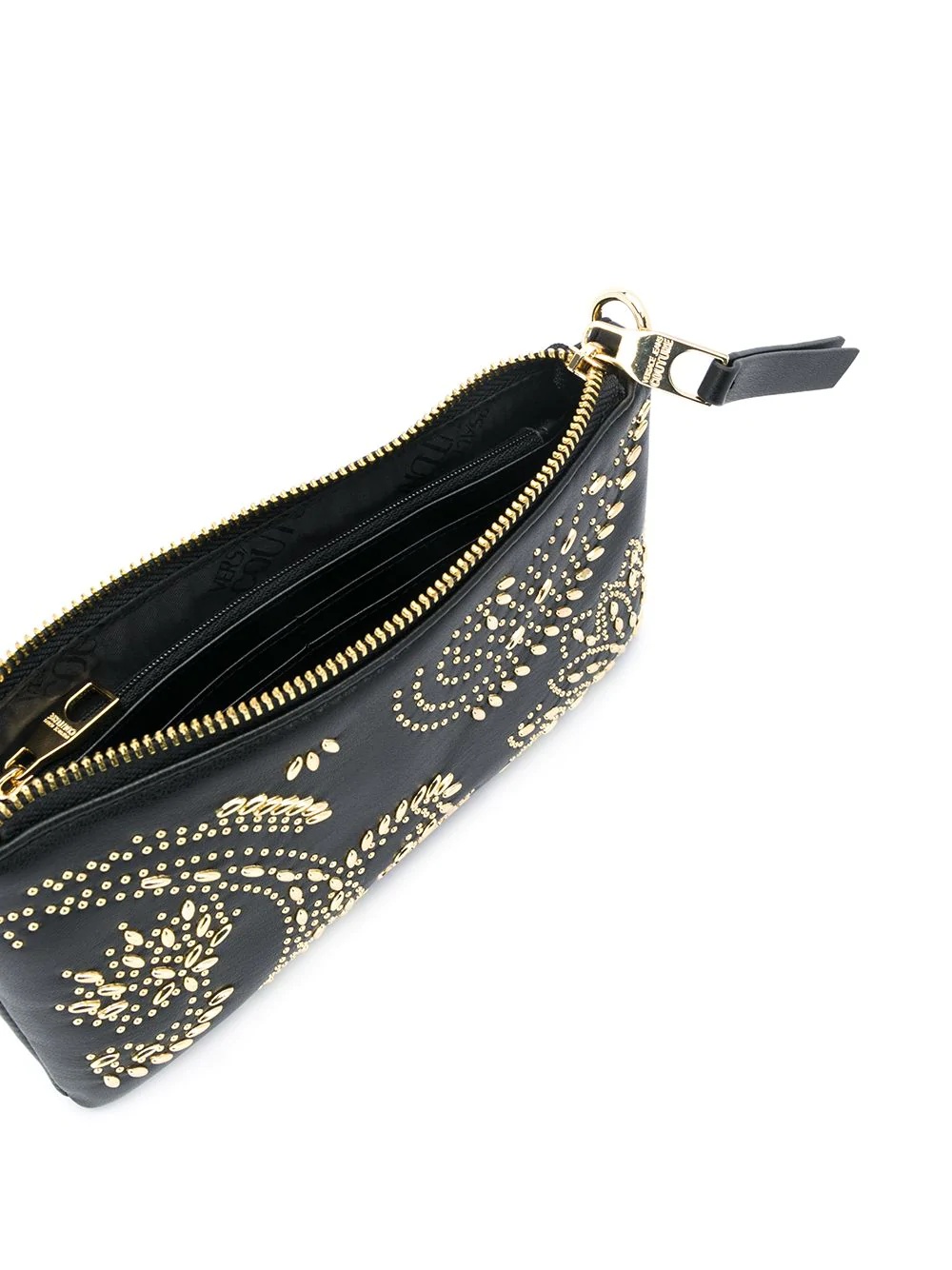 embellished logo shoulder bag - 5