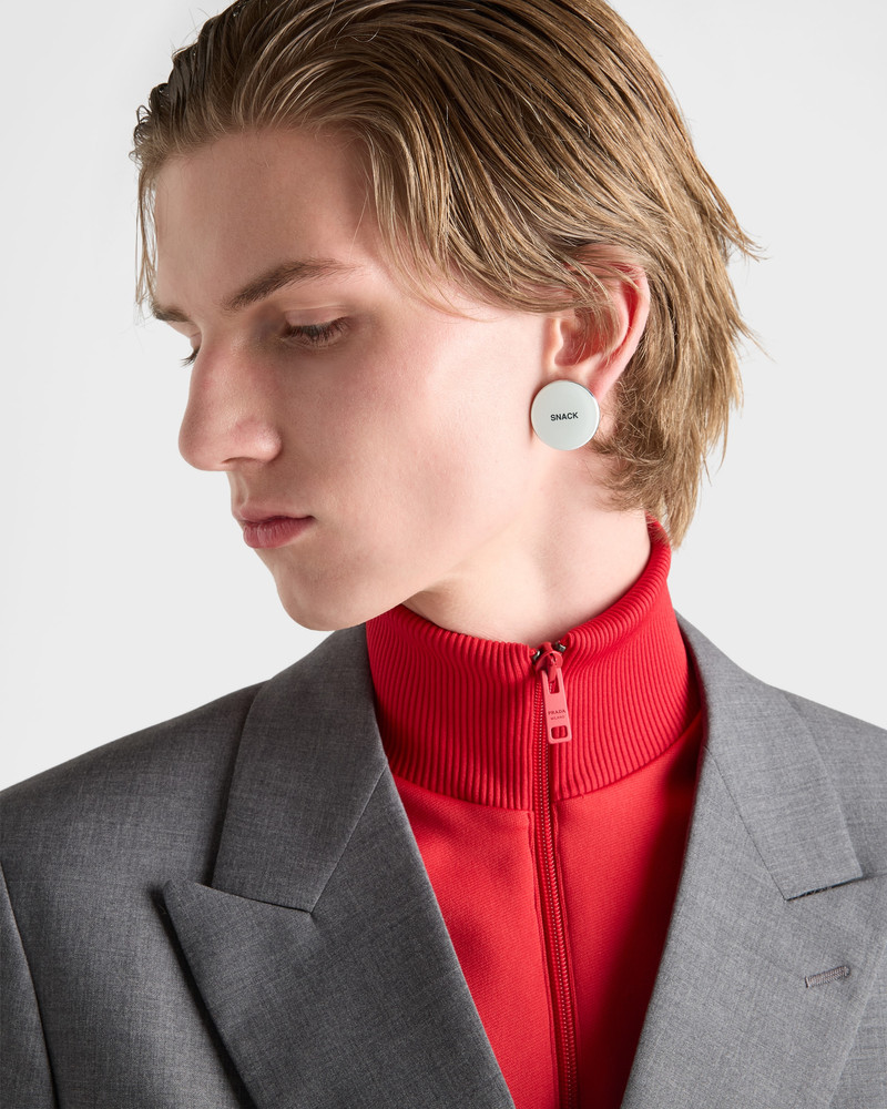 Prada Enameled metal earring outlook