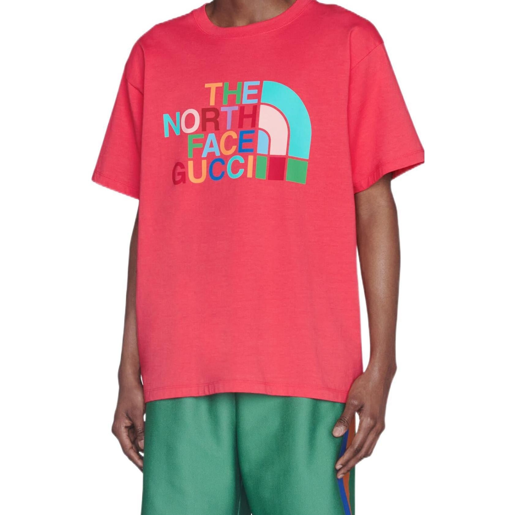 Gucci x The North Face Cotton T-Shirt 'Pink' 616036-XJDTV-5519 - 3