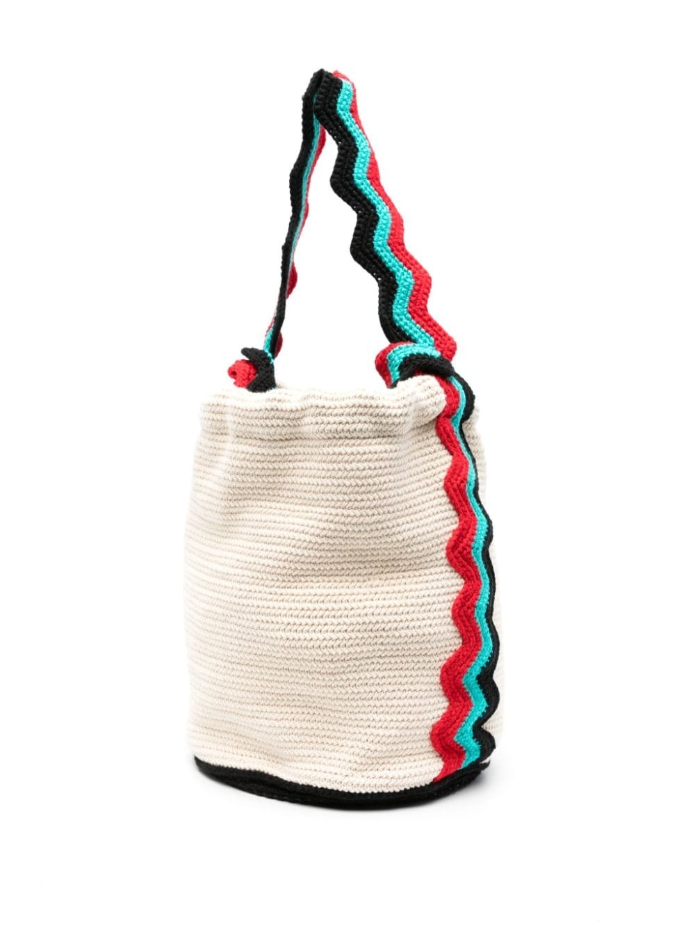 + knitted tote bag - 3