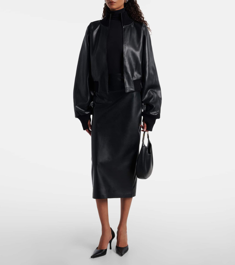 NORMA KAMALI High-rise midi skirt outlook