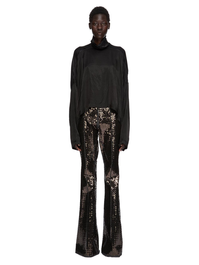 Rick Owens funnel-neck long-sleeve blouse outlook