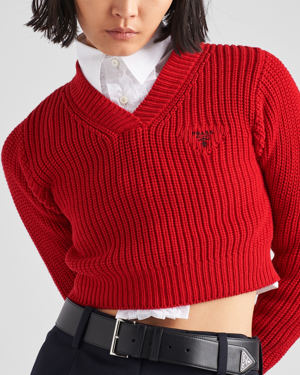 Cotton crew-neck sweater - 4