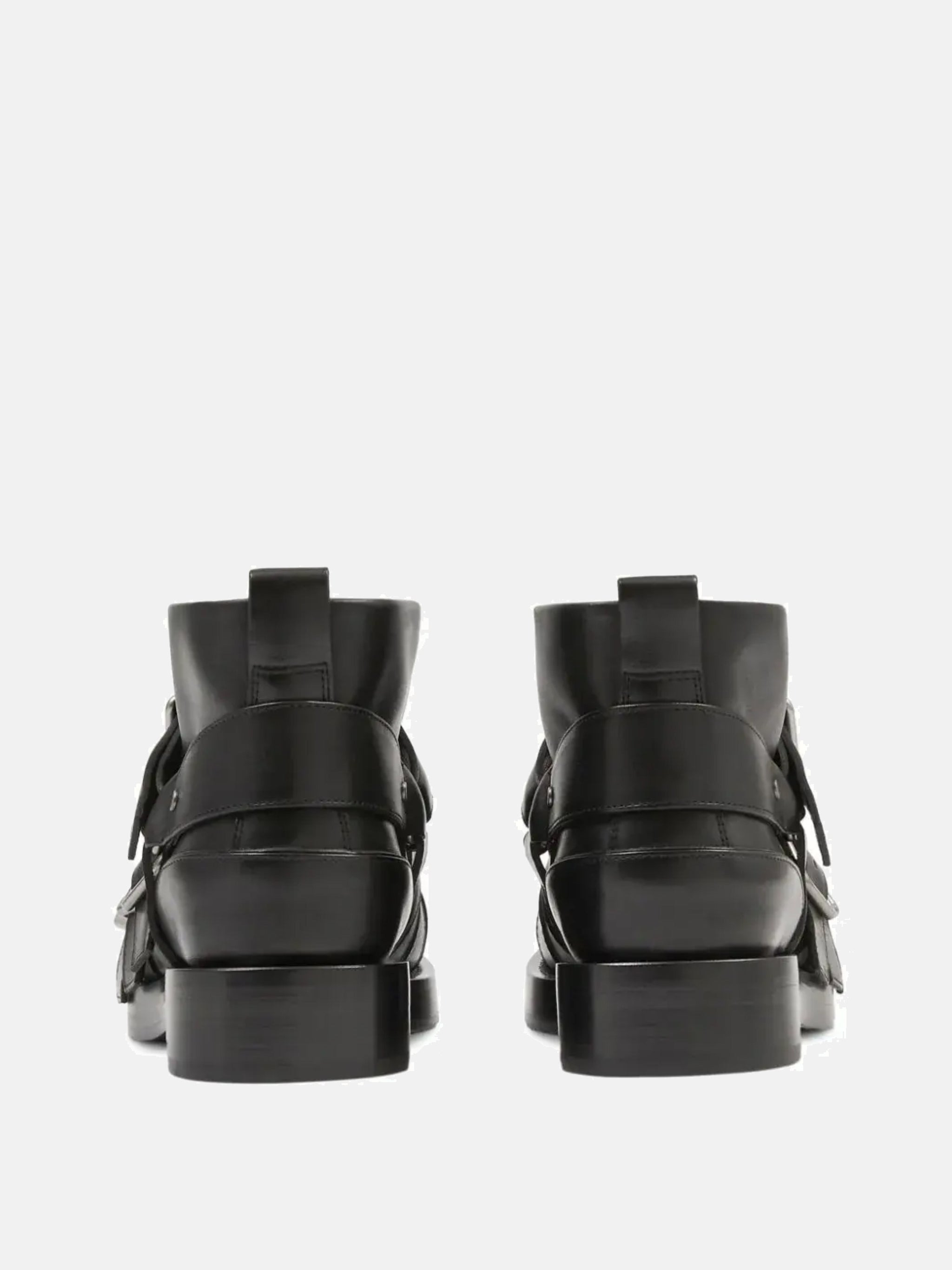 BURBERRY Women Leather Strap Boots - 3