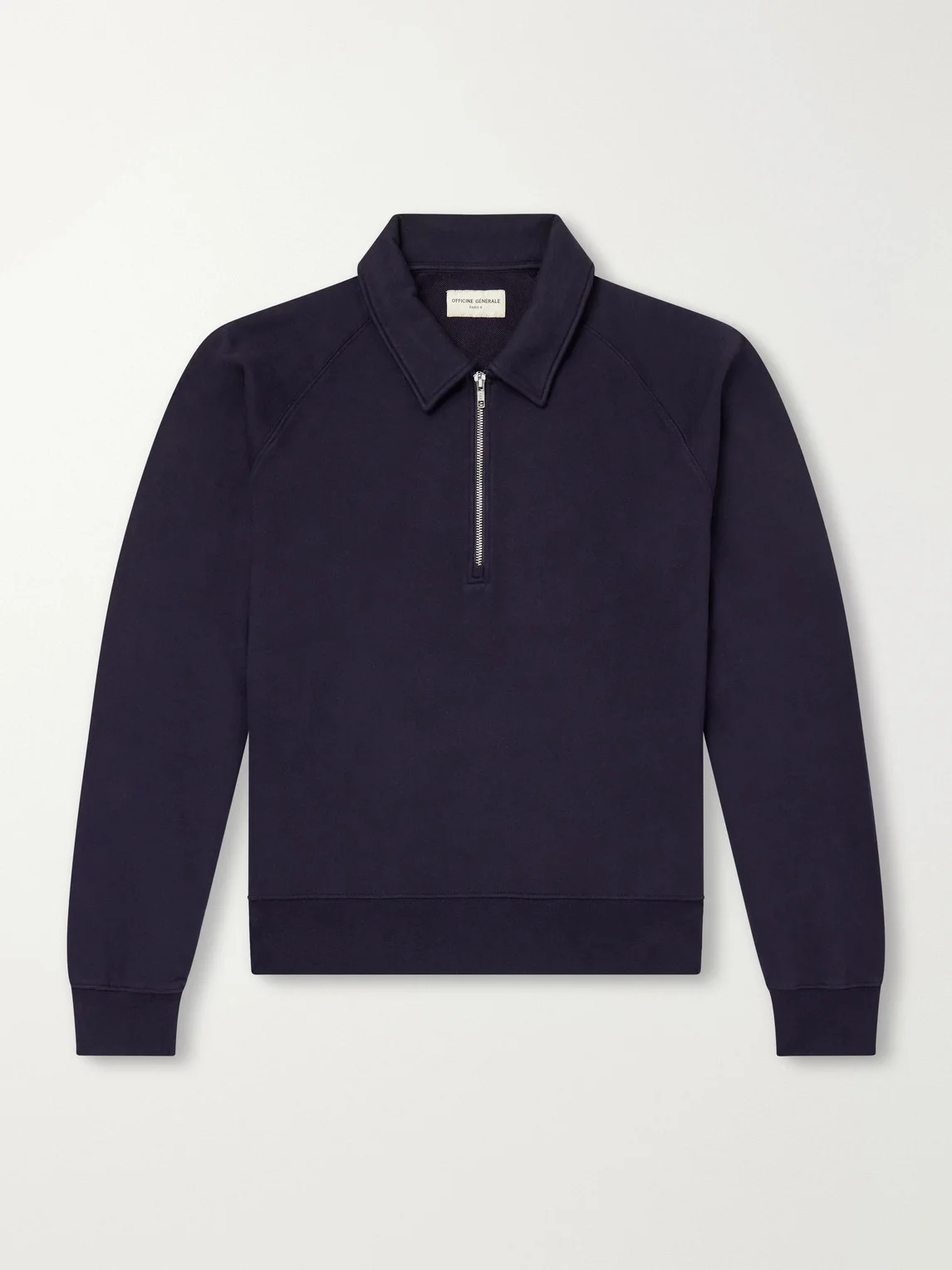 Payo Organic Cotton-Blend Half-Zip Polo Sweater - 1