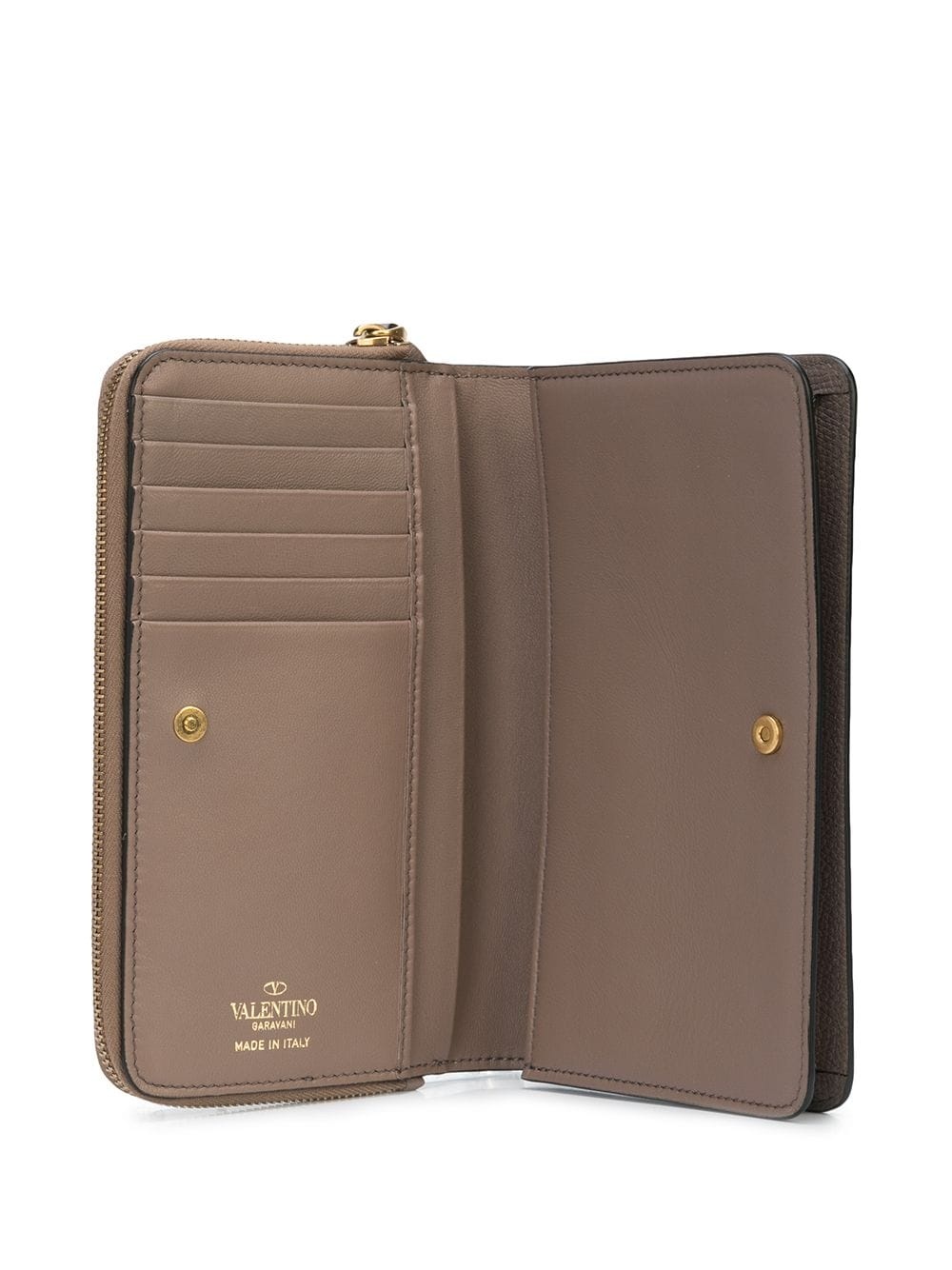 calf leather VLOGO detail wallet - 3