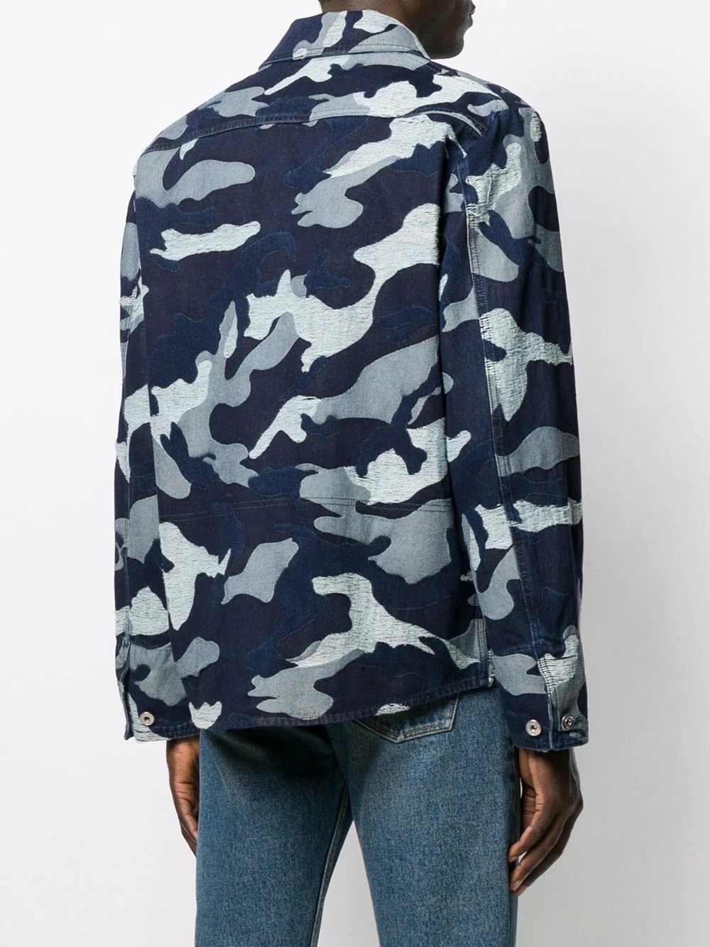 camouflage denim jacket  - 4