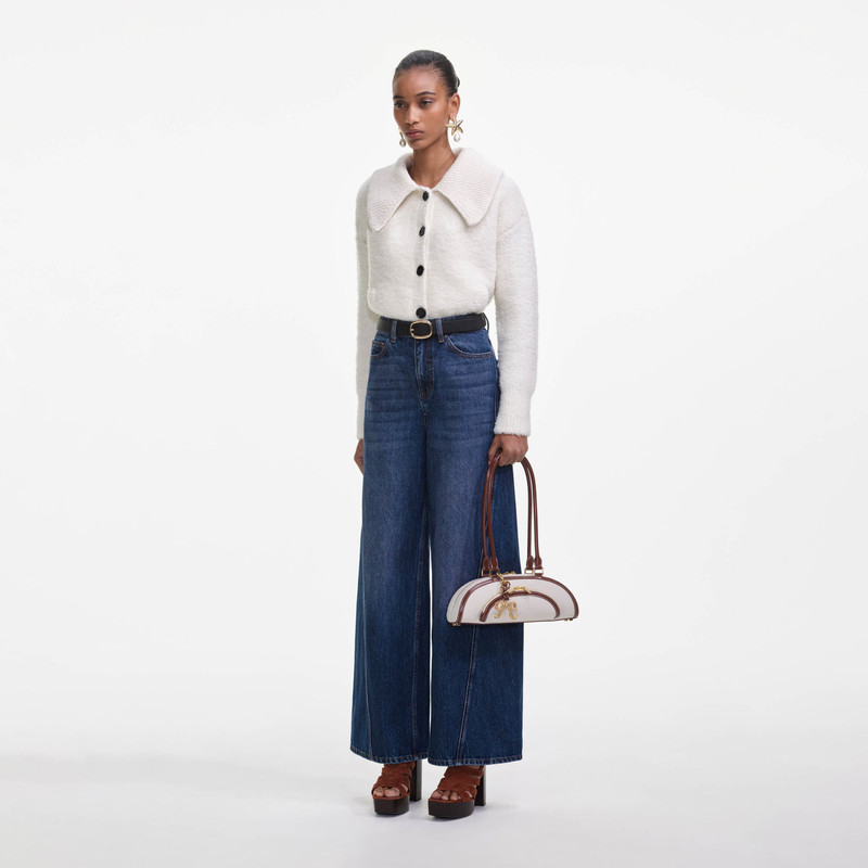 Cream Fluffy Knit Cardigan 2