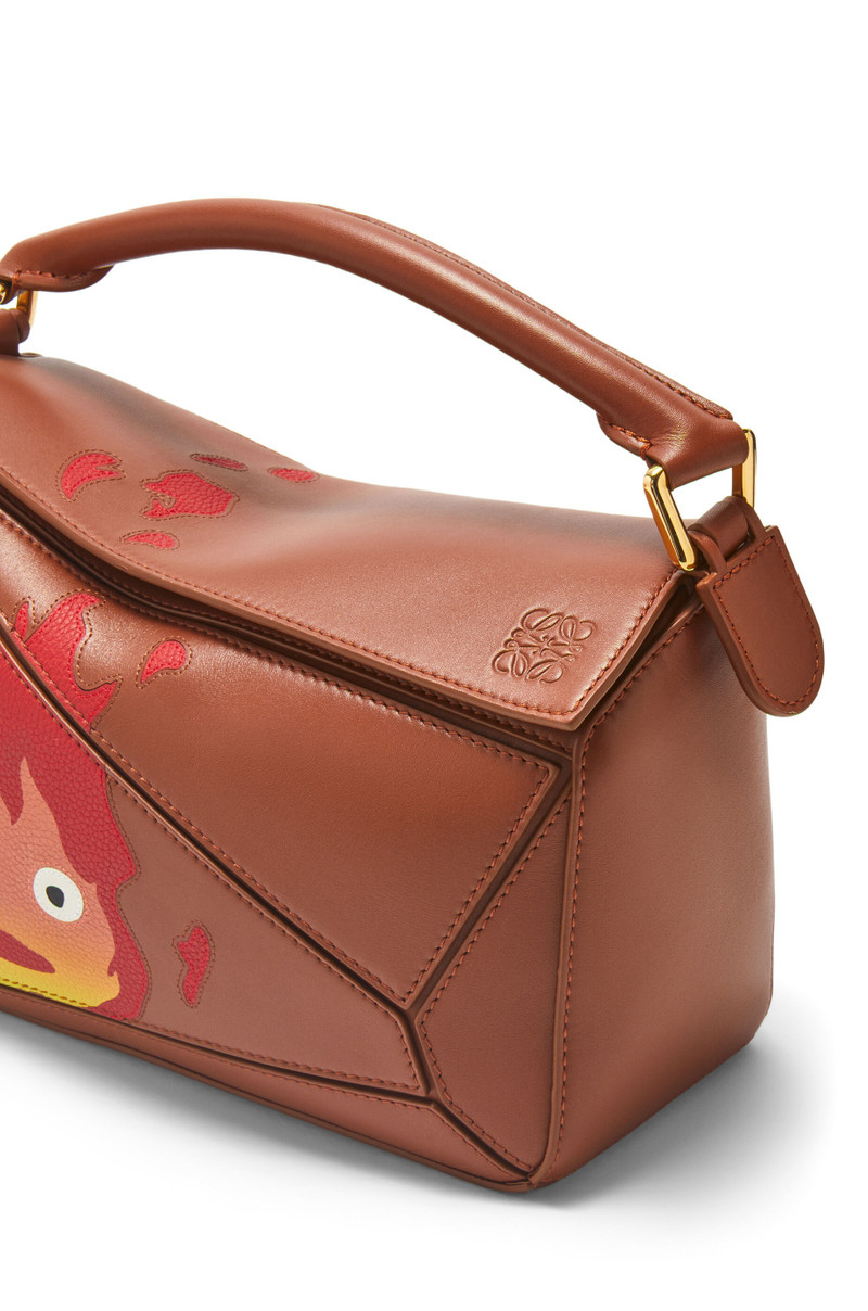 Calcifer small Puzzle bag in satin calfskin 8