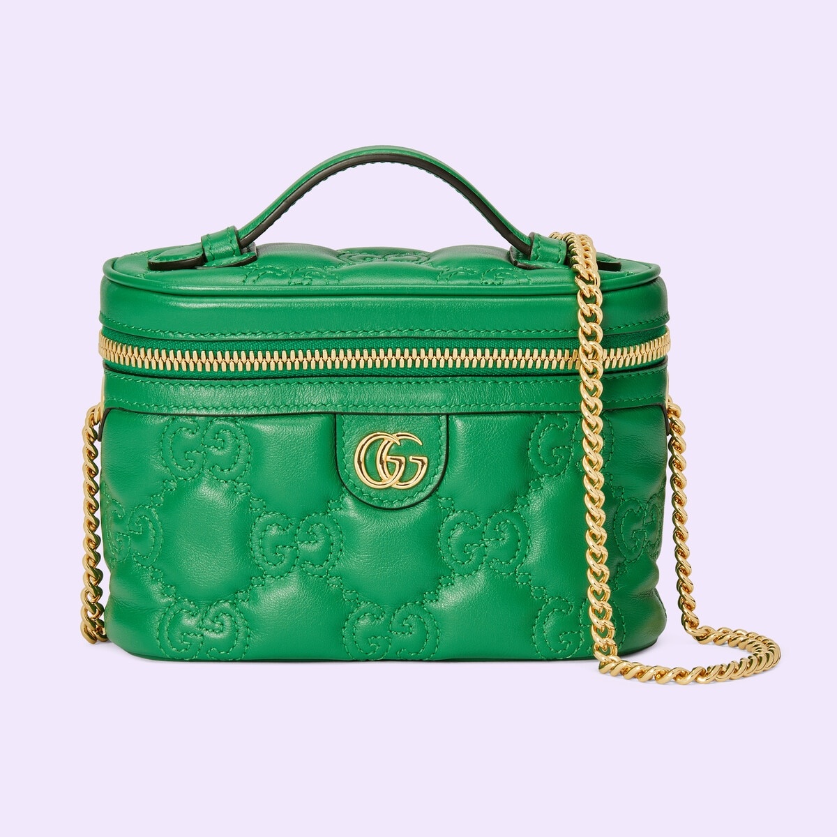 【GUCCI】GG MATELASSE TOP HANDLE BAG Gucci GG Matelassé Top Handle Mini Bag Black in GG Matelassé