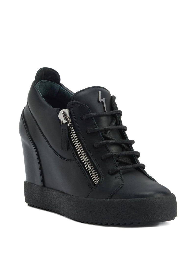 Giuseppe Zanotti Addy wedge zip-detail sneakers outlook
