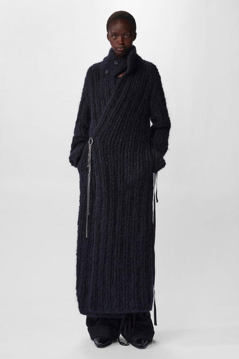 Deborah Chunky Knitted Wrap - 4