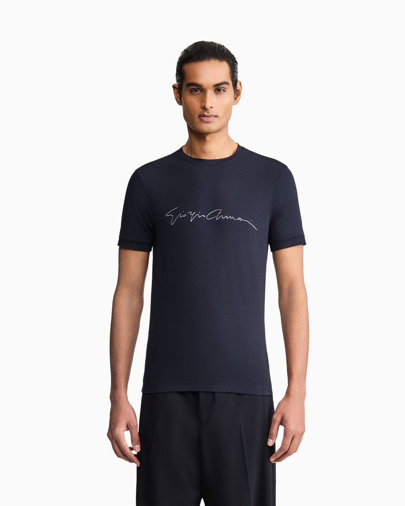 GIORGIO ARMANI STRETCH BAMBOO-VISCOSE JERSEY T-SHIRT outlook
