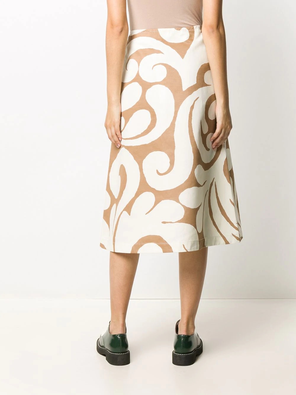 abstract-pattern skirt - 4