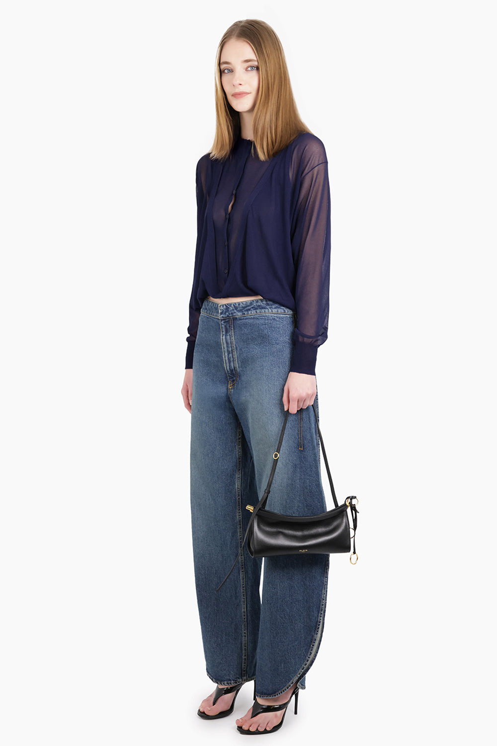 EAST/WEST SMALL BAGUETTE BAG | BLACK - 5