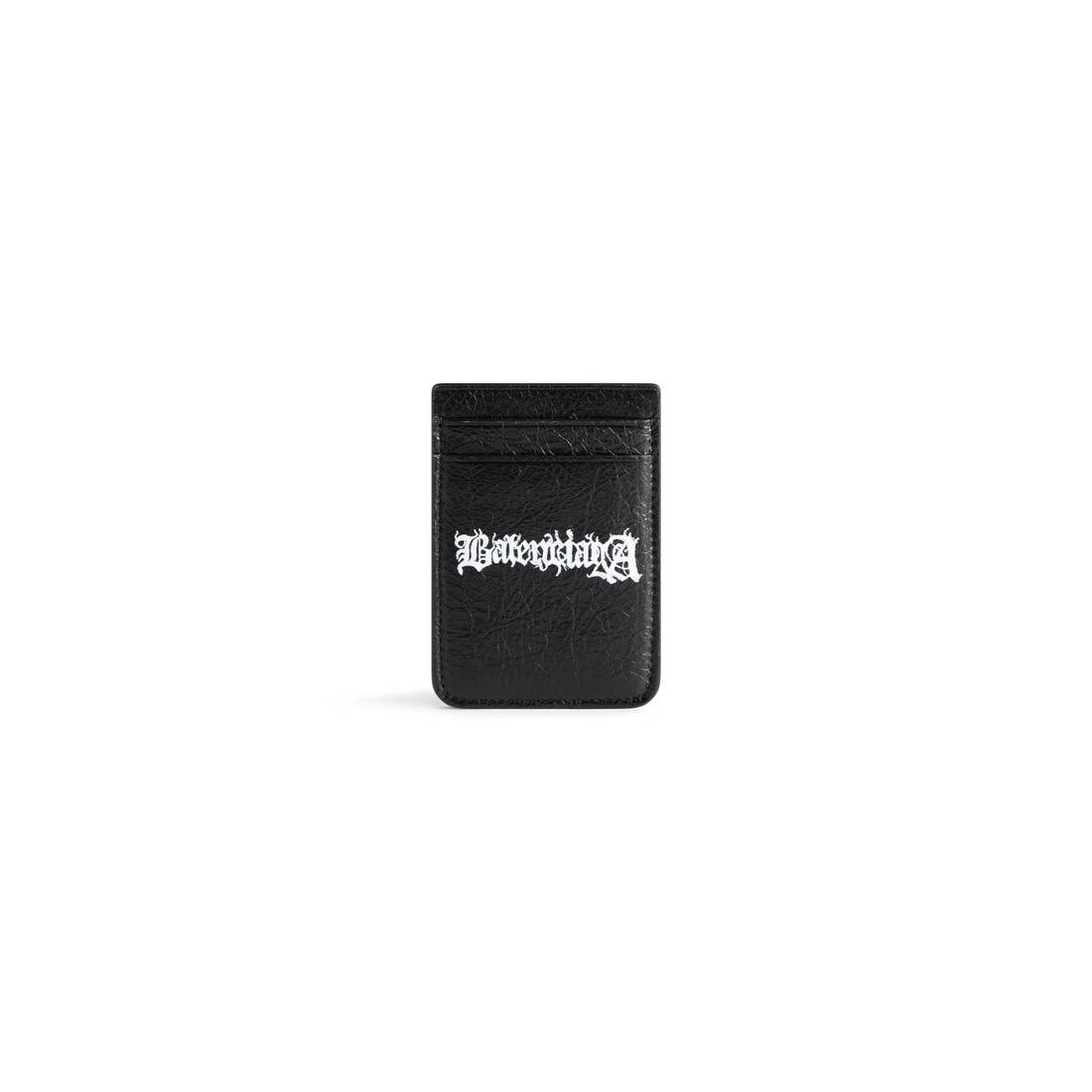 Men's Cash Magnet Card Holder Diy Metal  in Black/white - 1