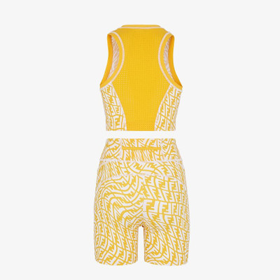 FENDI Yellow Lycra® fitness set outlook