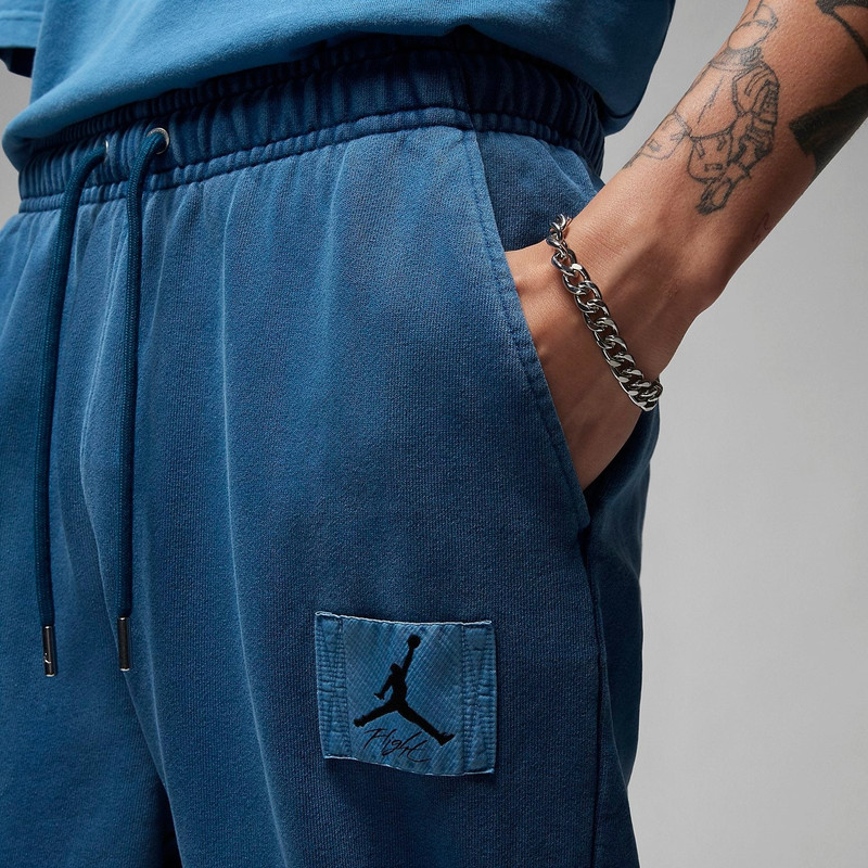 Jordan Air Jordan Essentials Fleece Washed Pants 'Blue' FB7299-427 outlook