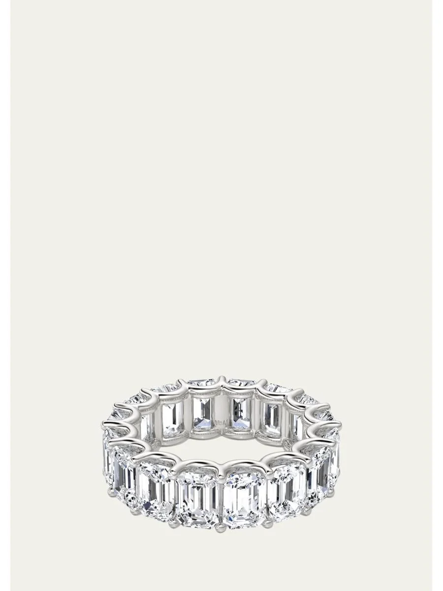 Lab Grown Diamond Platinum Eternity Band, 5.00tcw - 1