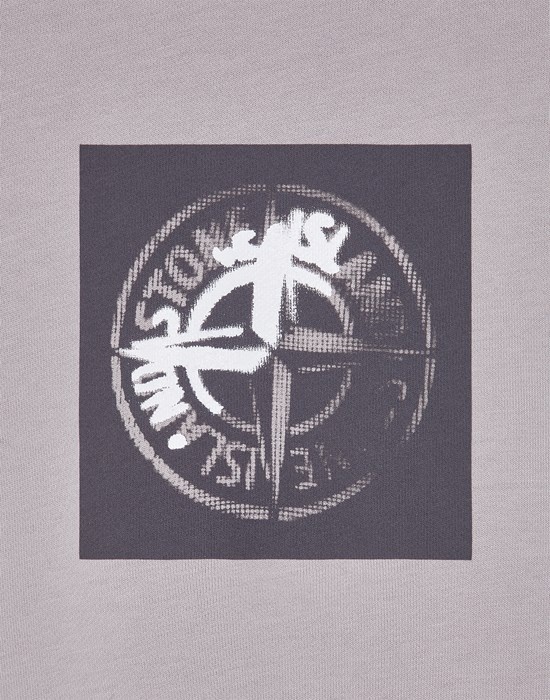 Stone Island 66559 'INSTITUTIONAL ONE' PRINT DUST GRAY