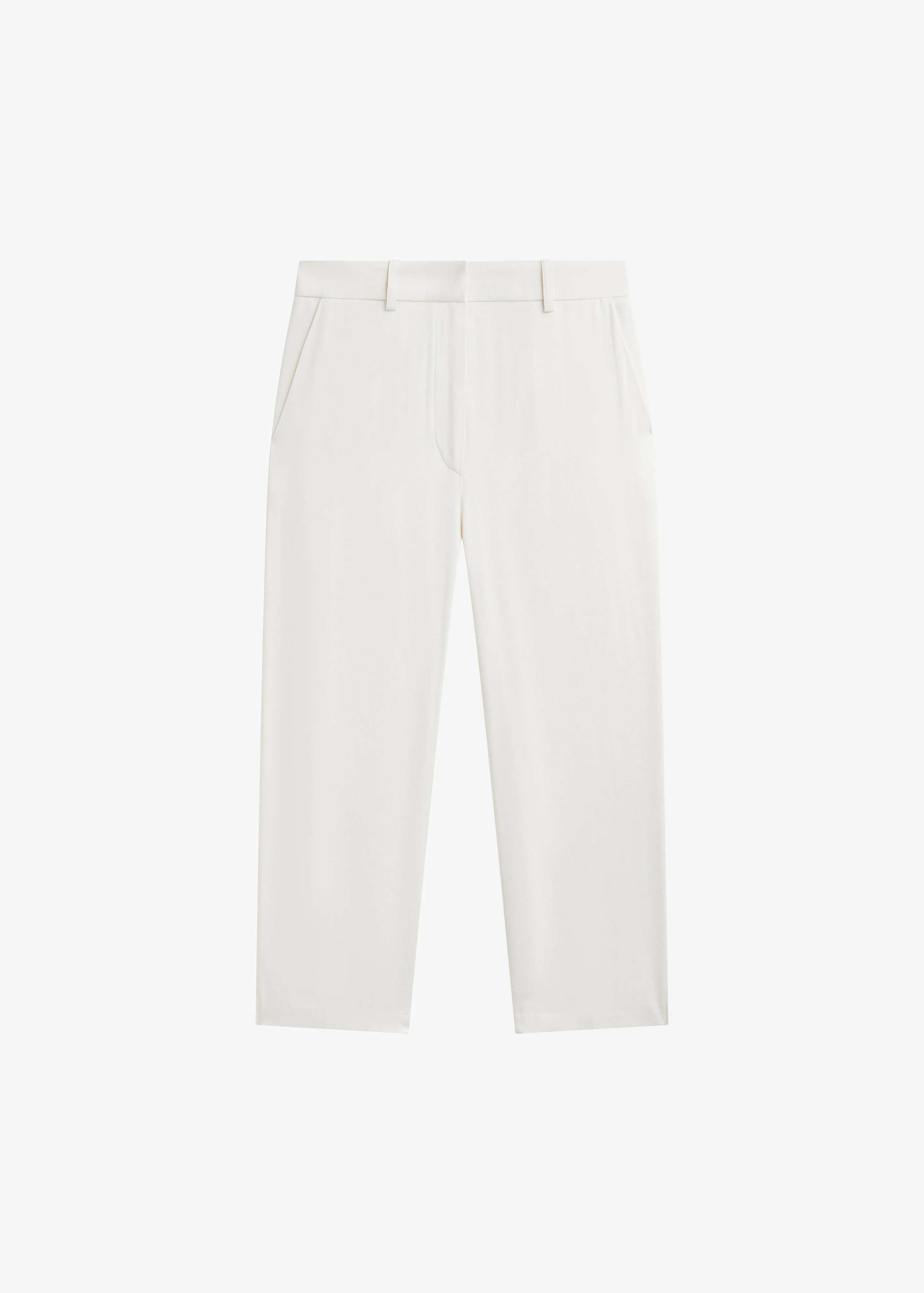 Lior Fluid Capri Pants - Ivory - 1