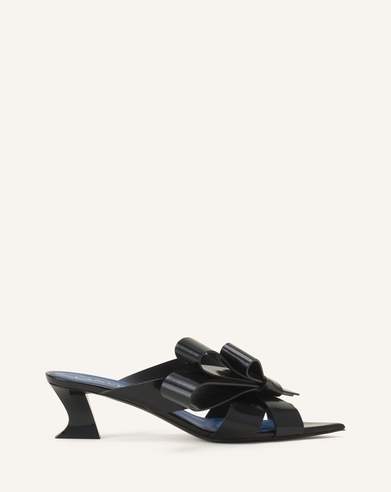 CADEAU LEATHER MULES WITH HEEL 1