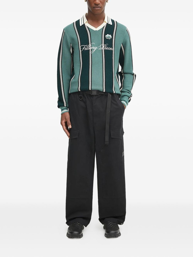 Filling Pieces Football jersey striped sweatshirt outlook