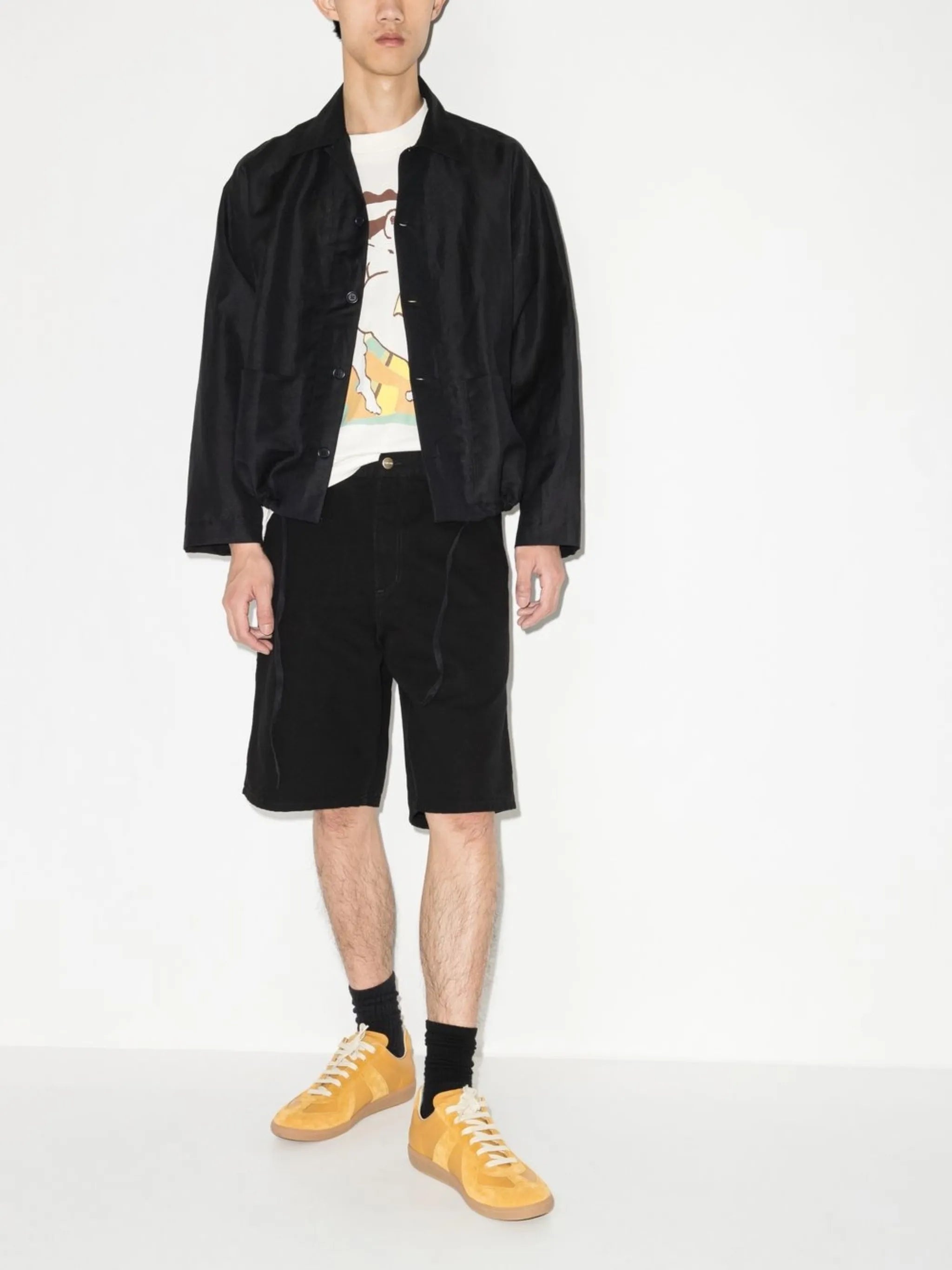 Single Knee Bermuda Shorts - 3