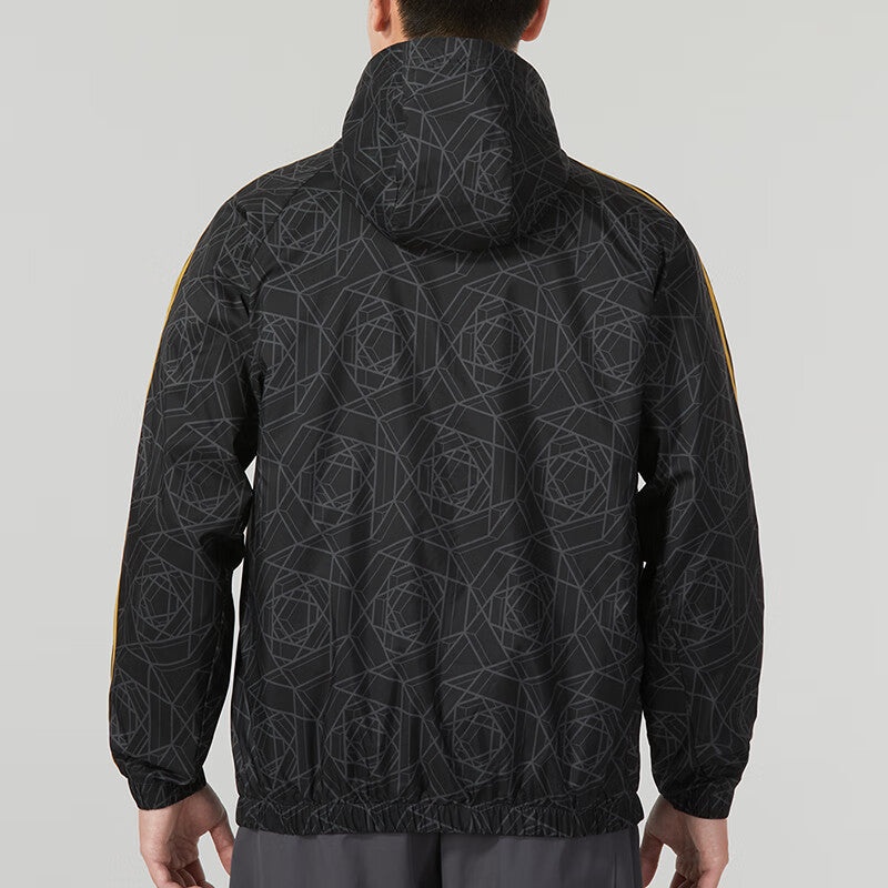 adidas Manchester United DNA Windbreaker Jackets 'Black Yellow' IA8526 - 3