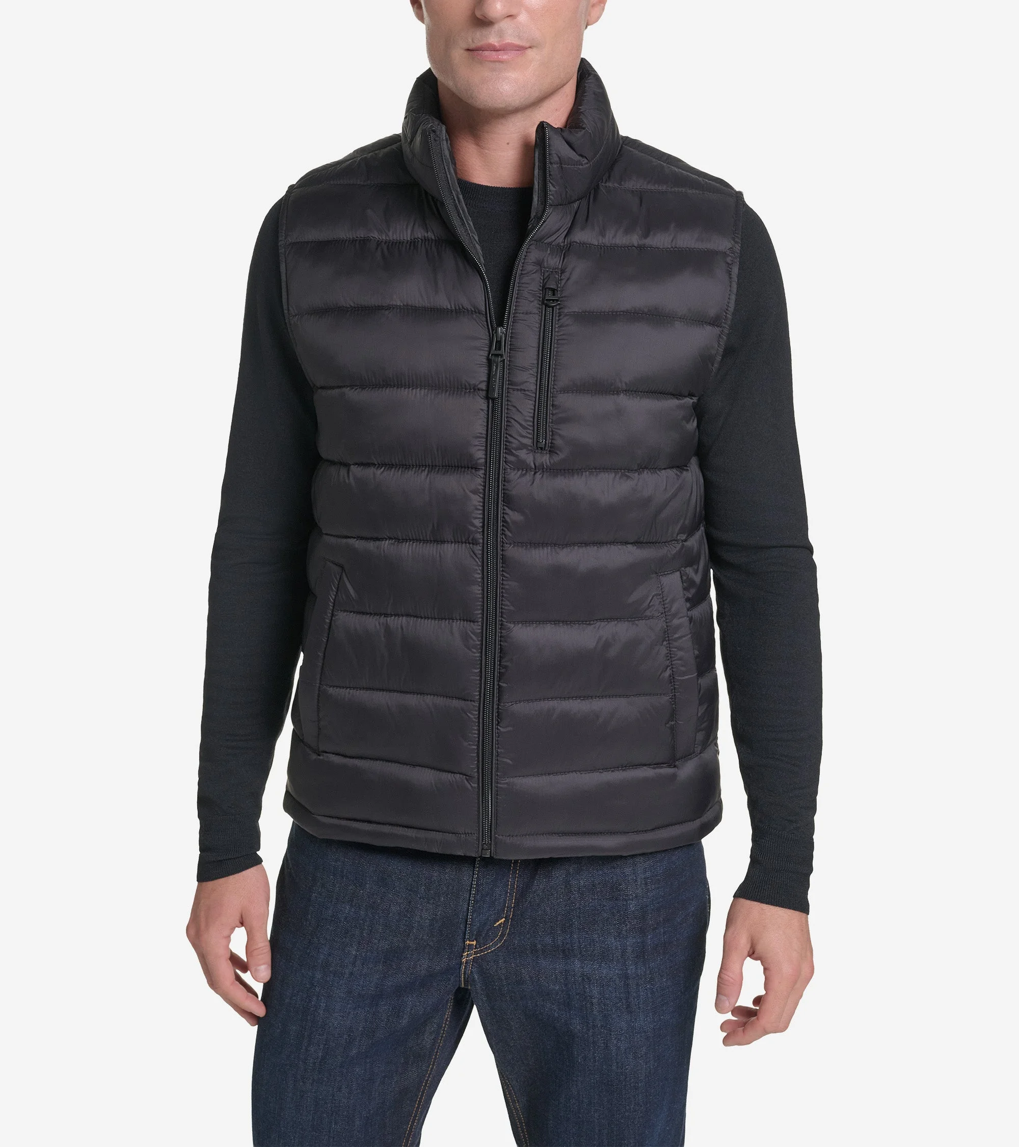 Men's Nylon Puffer Vest - 1