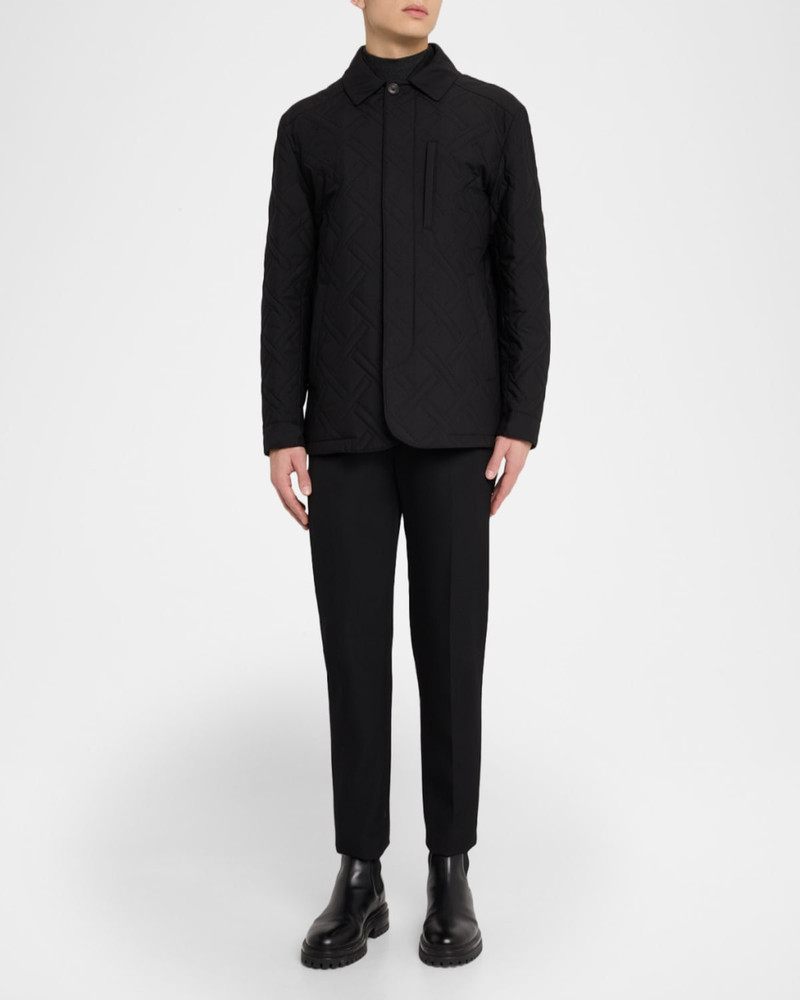 CORNELIANI Men & apos;s Geometric Quilted Jacket outlook
