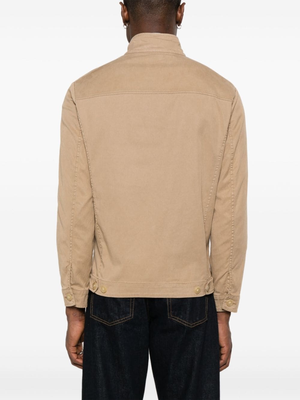 gabardine bomber jacket - 4