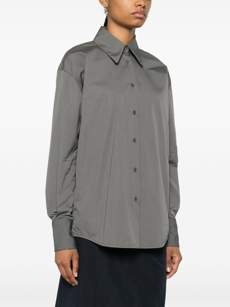 beaded-trim poplin shirt 3