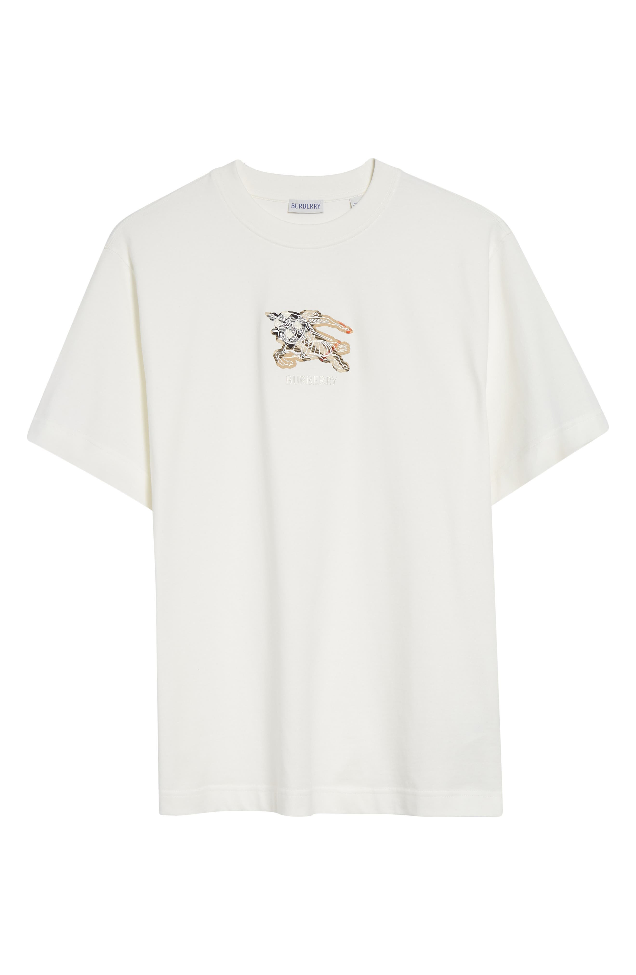 burberry Seth EKD Cotton Jersey T-Shirt in Chalk at Nordstrom - 5
