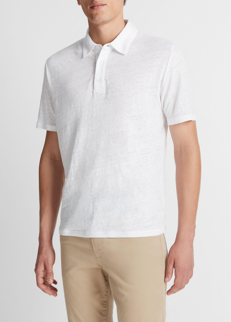 Vince Linen Polo Shirt outlook