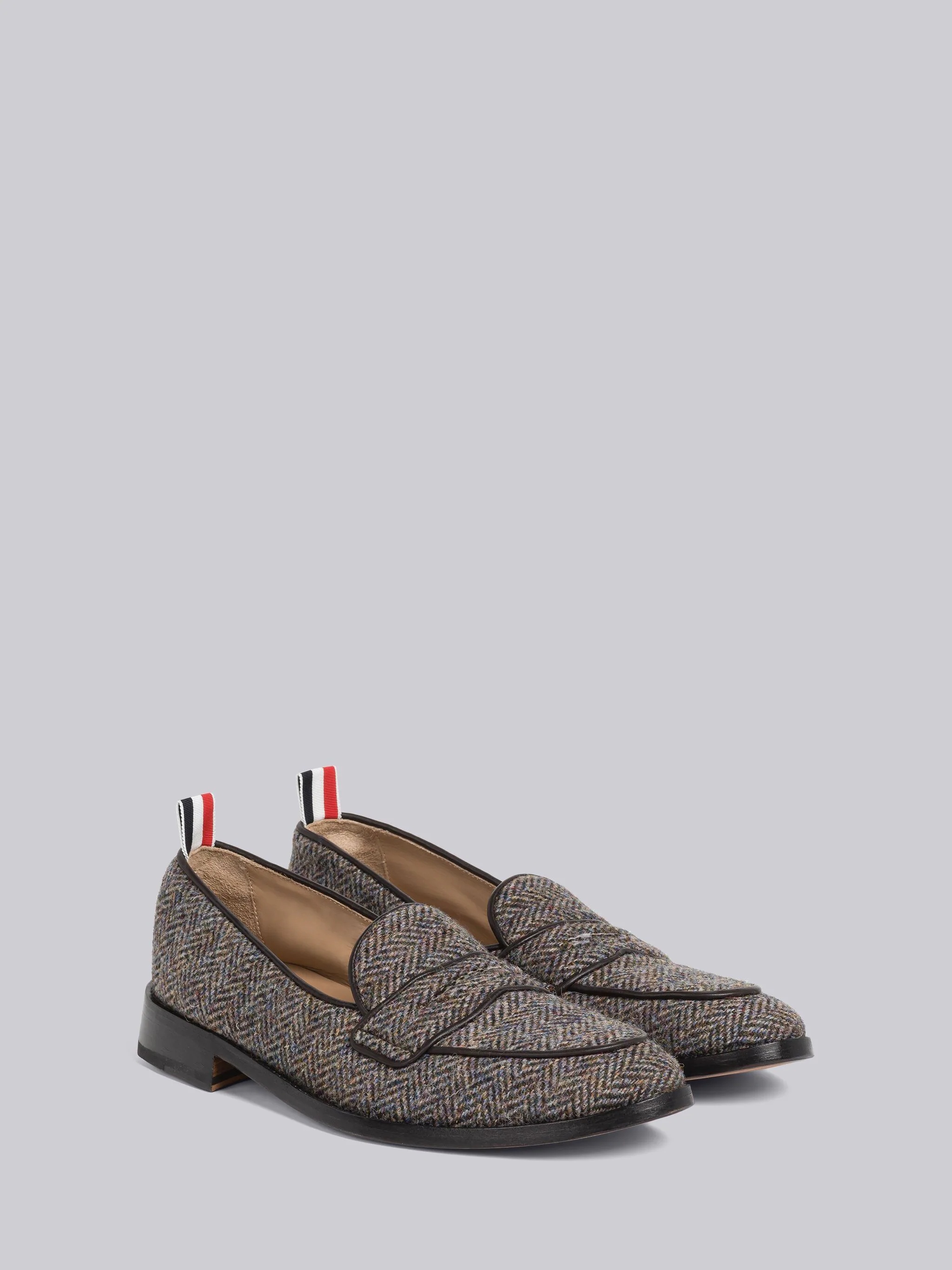 Herringbone Harris Tweed Varsity Penny Loafer - 3
