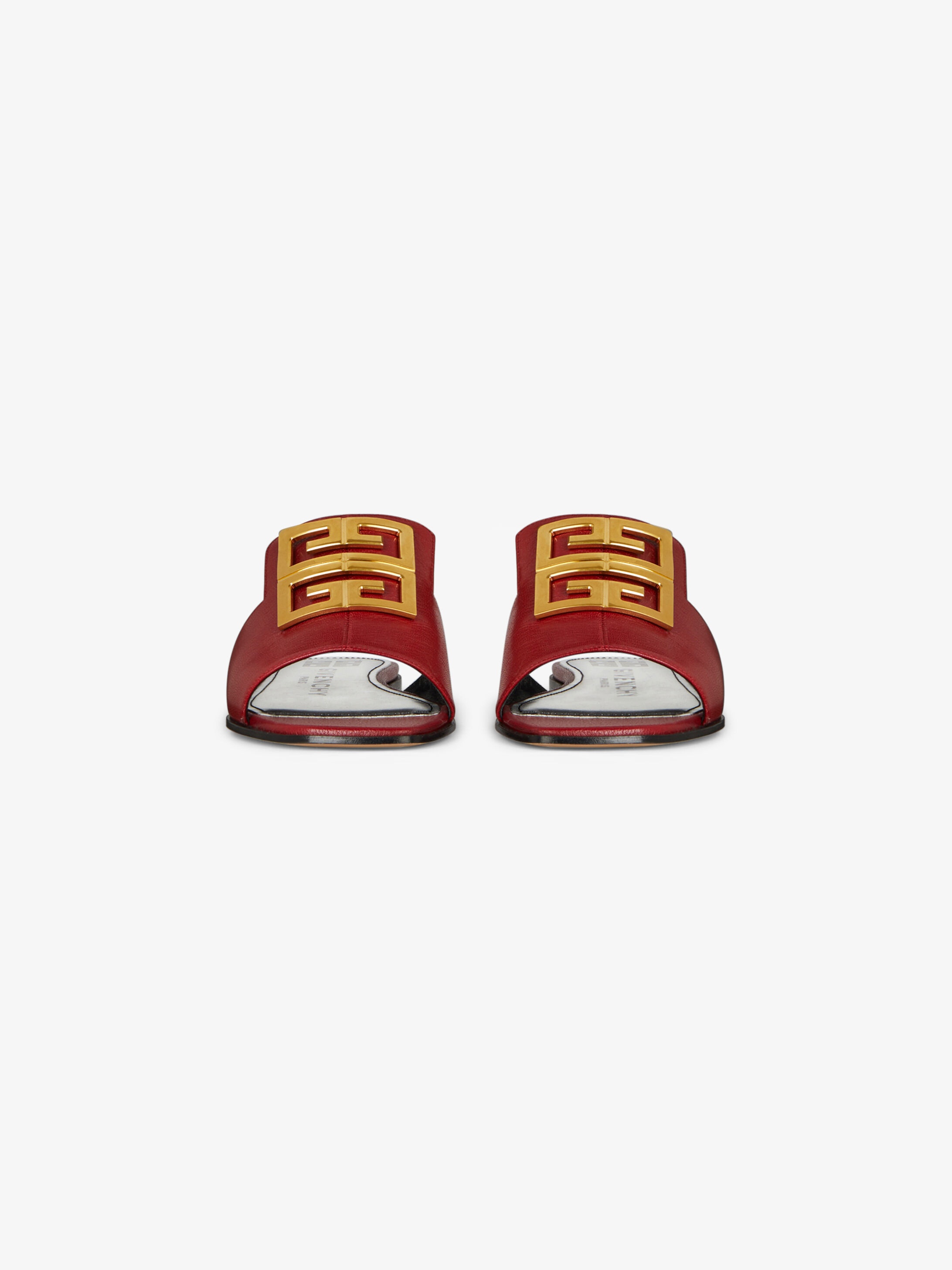 4G sandals in grained leather - 3