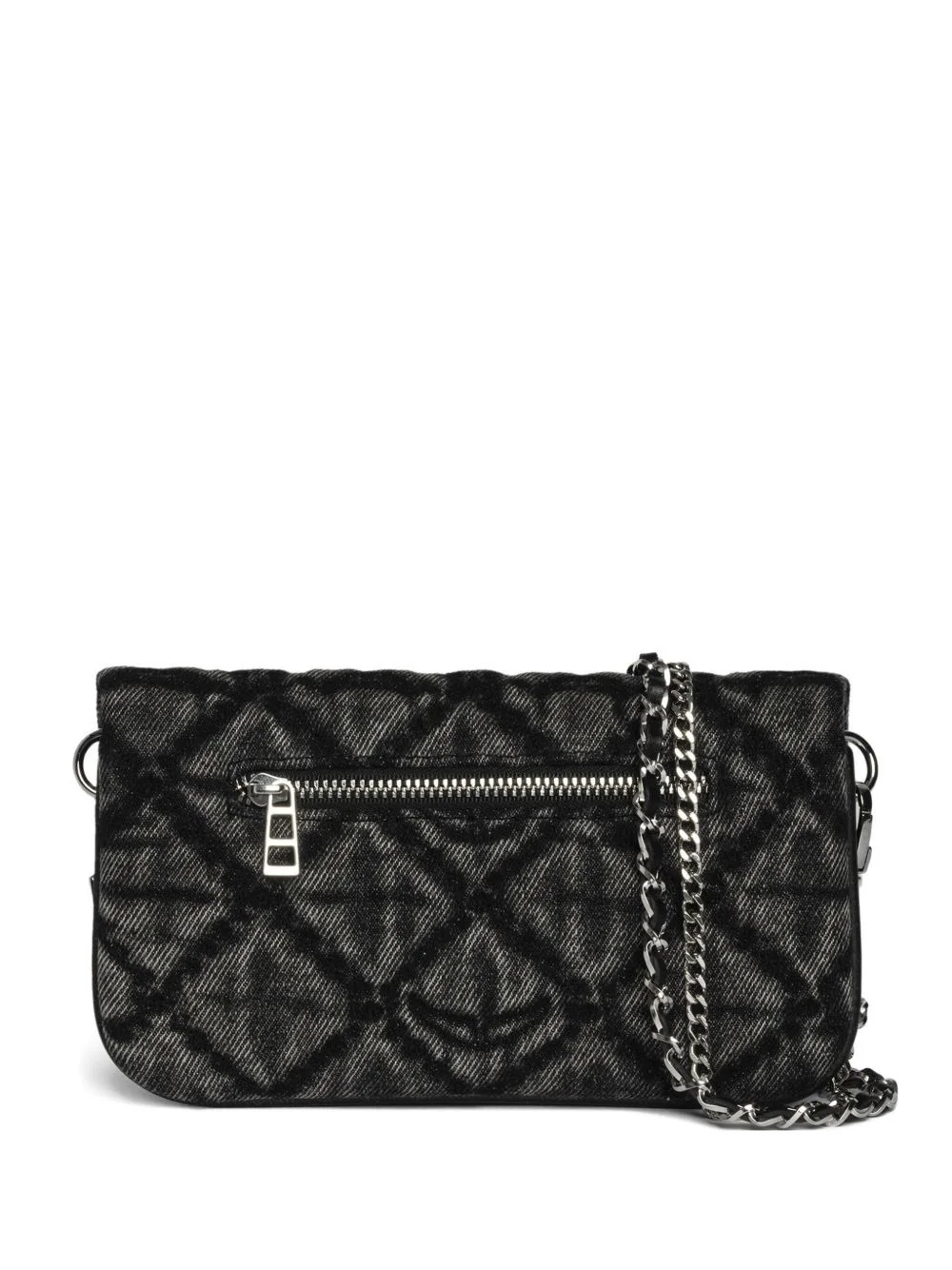 quilted wing-embellished chain-strap bag - 1