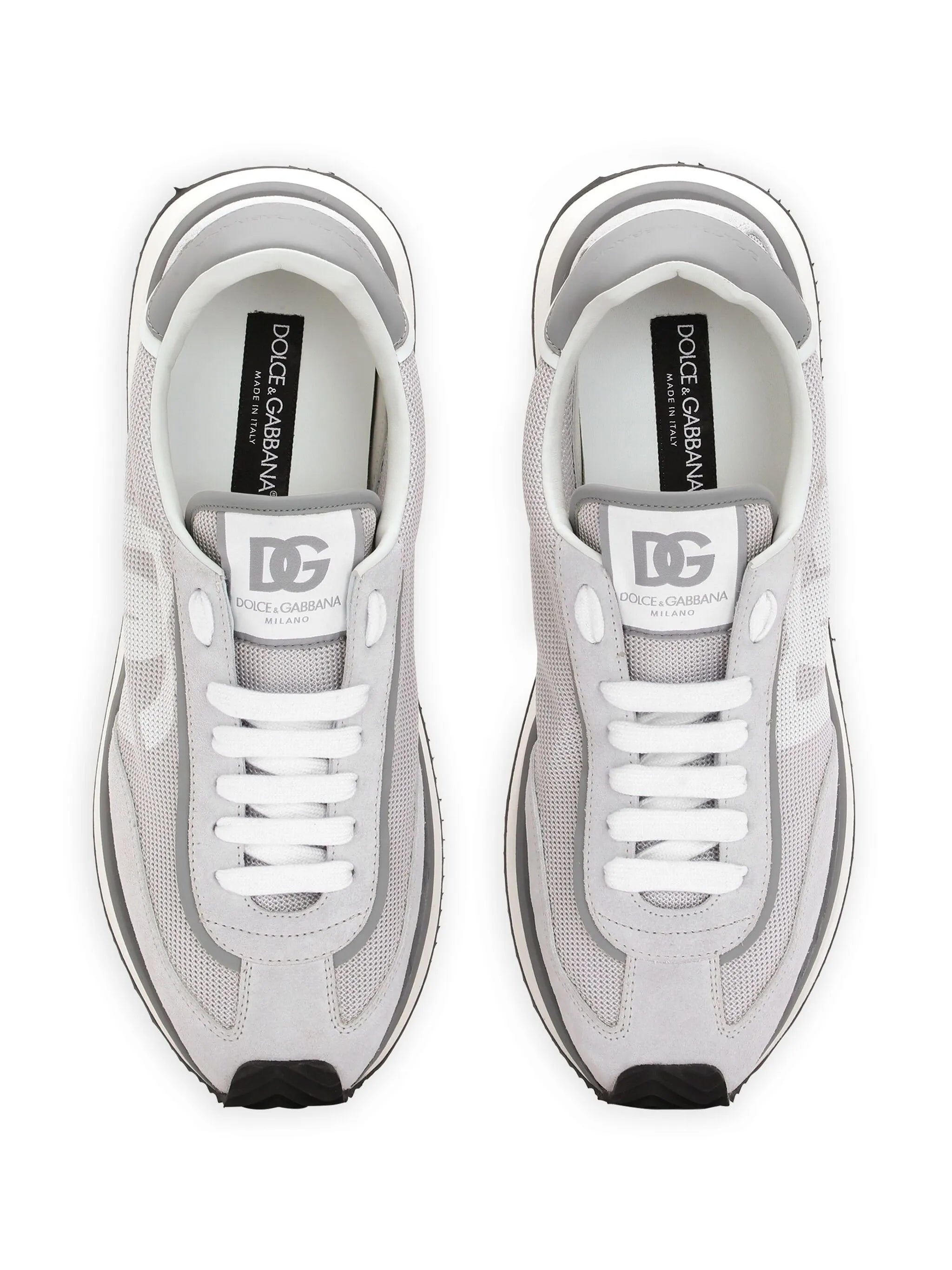 CUSHION MIXED-MATERIAL SNEAKERS - 4