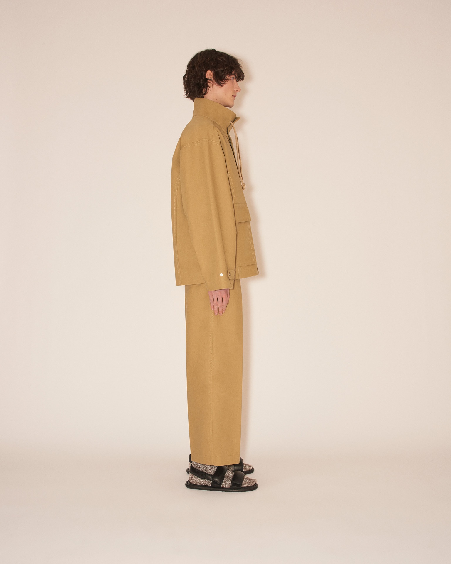 ELIAS - Technical canvas coat - Khaki - 4