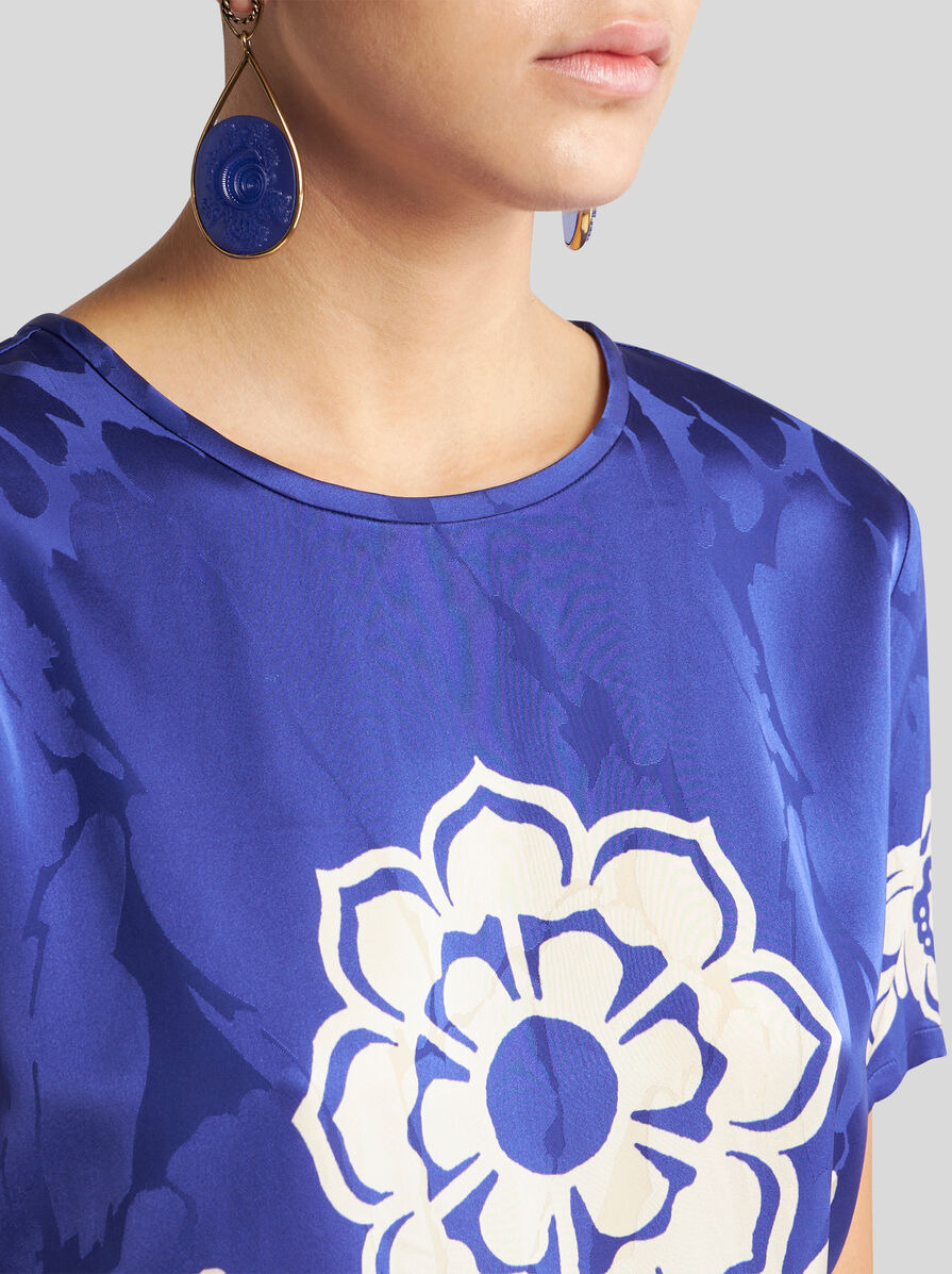 TOP WITH STENCIL FLORAL PRINT - 3