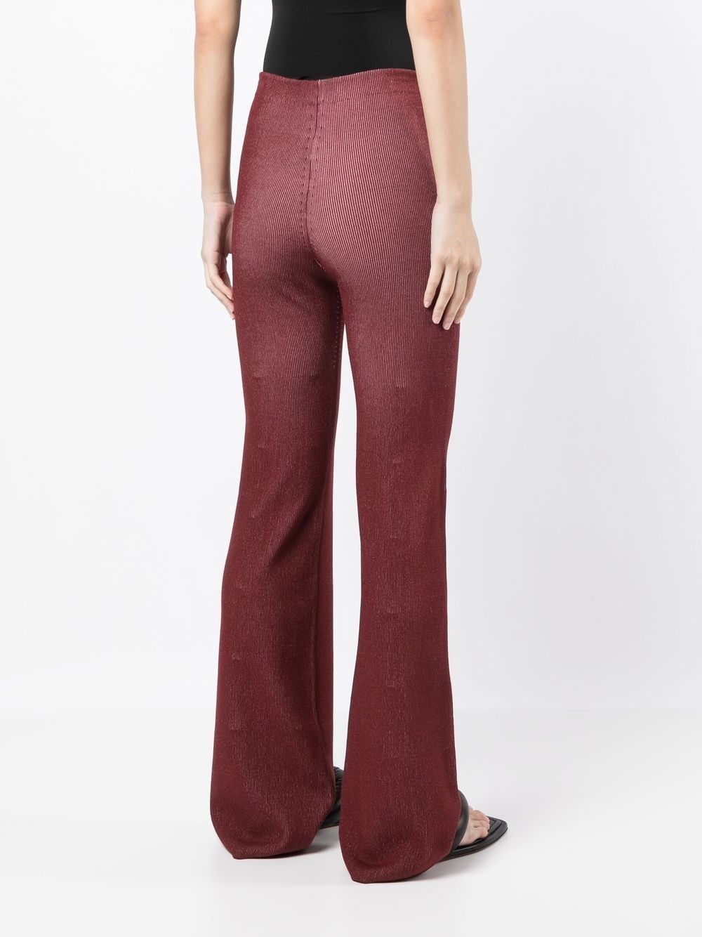 Lock slit-detail trousers - 5