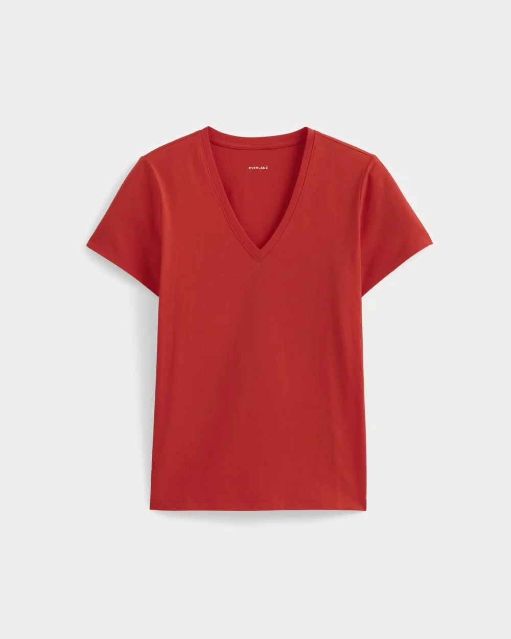 THE SLIM V-NECK TEE IN ESSENTIAL COTTON - 1