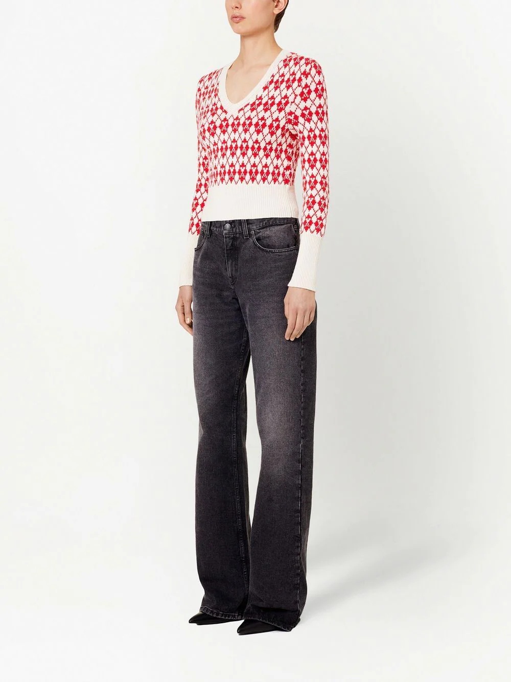Ami de Coeur argyle jumper - 2