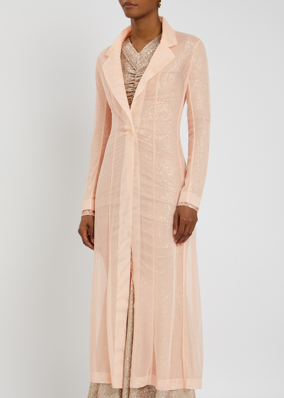 Norma Kamali Single-breasted Mesh Coat - 2