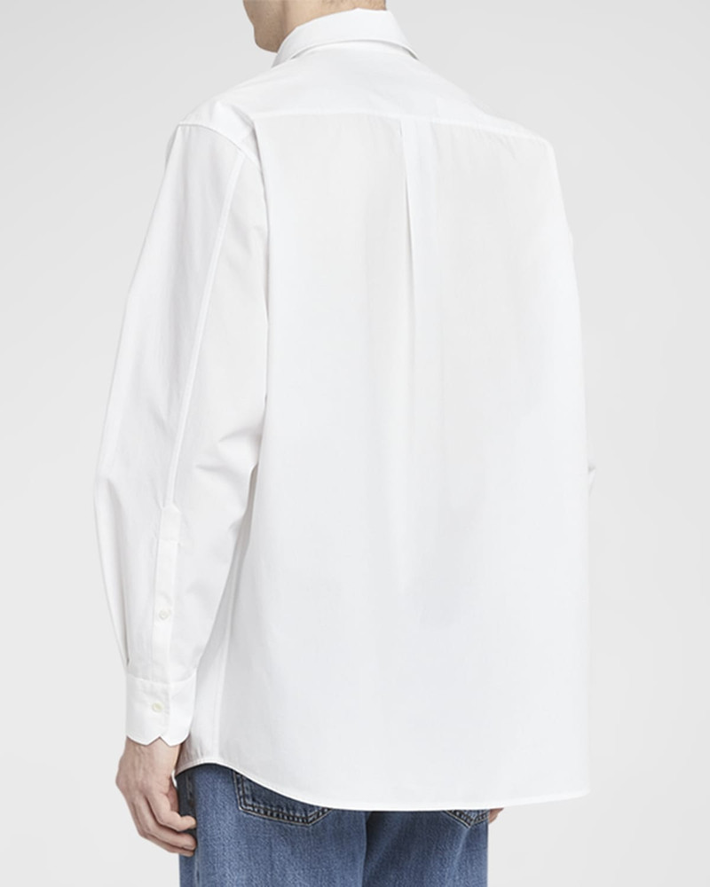 Valentino Men's Scalloped Broderie Anglaise Button-Down Shirt outlook
