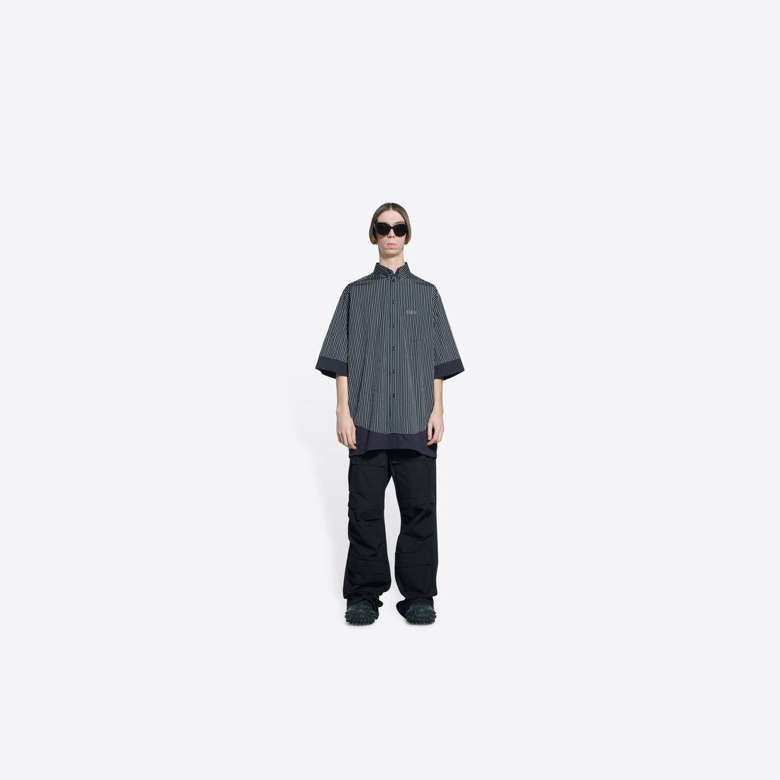 Men's Bb Icon Layered Shirt in Black - 6