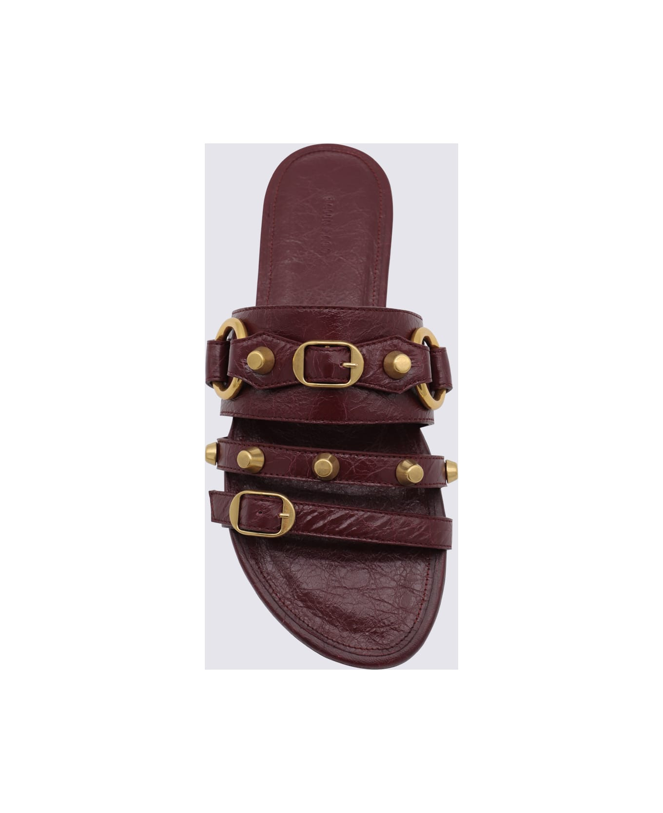 Bordeaux Leather City Flats - 4